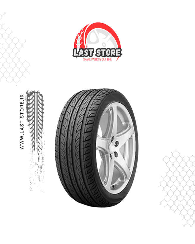 لاستیک یزد تایر 205/60R14 گل مرکوری مناسب خودروهای سواری شهری و خانوادگی