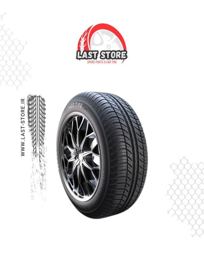 لاستیک یزد تایر 165/65R13 گل مرکوری مناسب پراید و خودروهای شهری