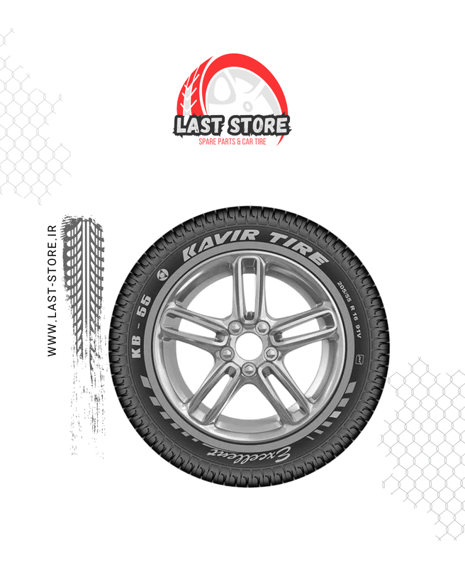 لاستیک کویر تایر 205/55R16 گل KB55 مناسب پژو 207، دنا پلاس و خودروهای اسپرت شهری